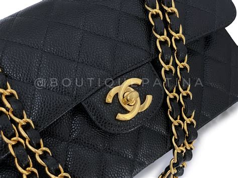 chanel black caviar ghw|Flap Bags .